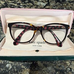 Kate Spade Tortoiseshell & Pink Floral Atalina Glasses - Prescription